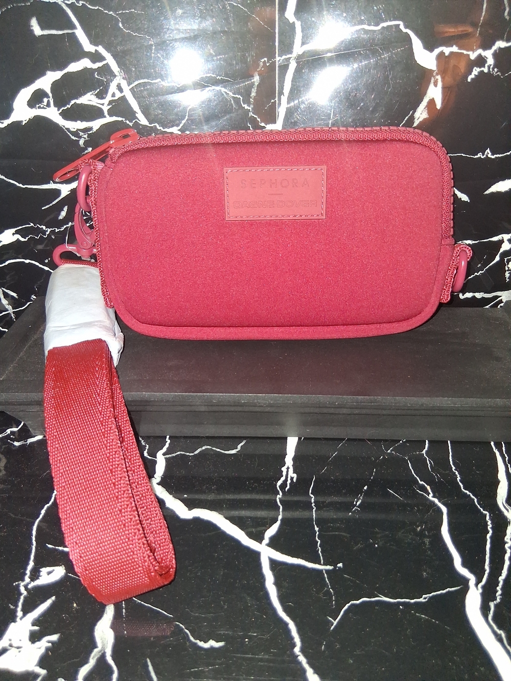Dagne Dover Red Clutch Wristlet